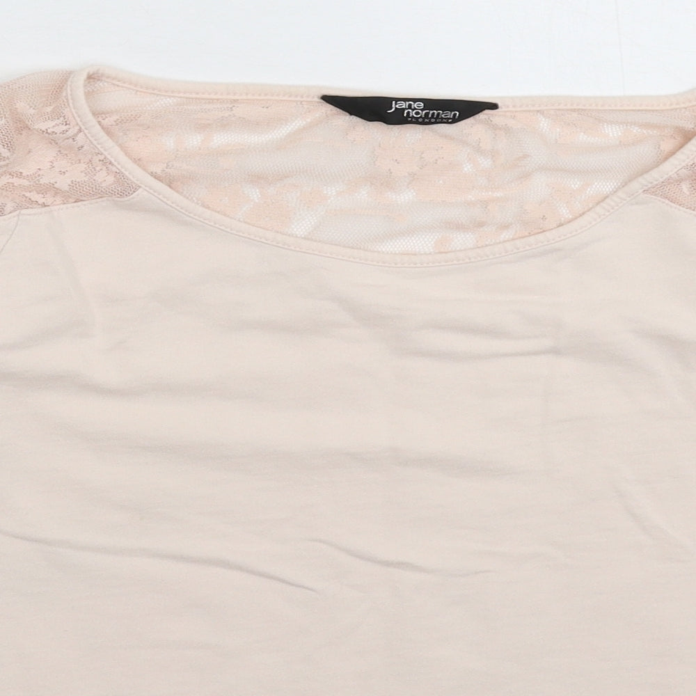 Jane Norman Womens Beige   Pullover Sweatshirt Size 10