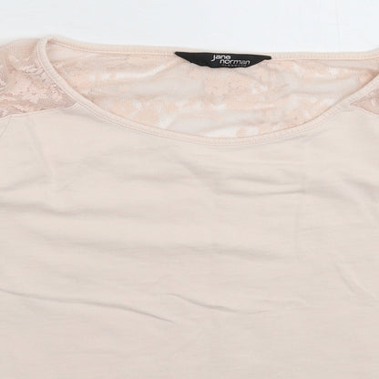 Jane Norman Womens Beige   Pullover Sweatshirt Size 10