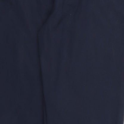 Womens UK Size 18 Boohoo Regular Fit Capri Blue Trousers