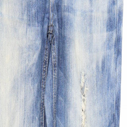 New Look Womens Blue  Denim Skinny Jeans Size 10 L28 in