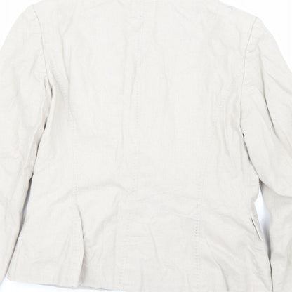 m&s Womens Beige   Jacket Suit Size 14