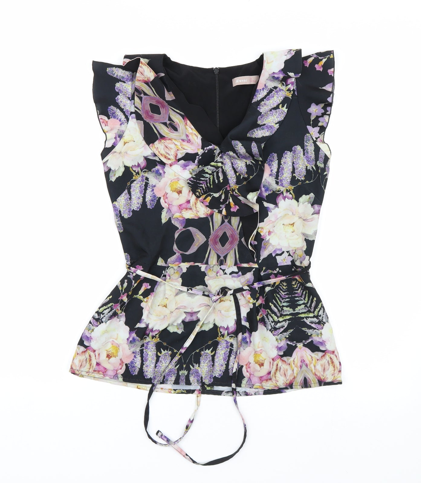 A wear Womens Multicoloured Floral  Basic Blouse Size 8