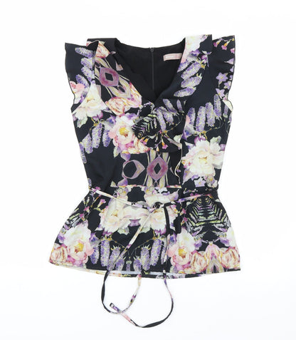 A wear Womens Multicoloured Floral  Basic Blouse Size 8