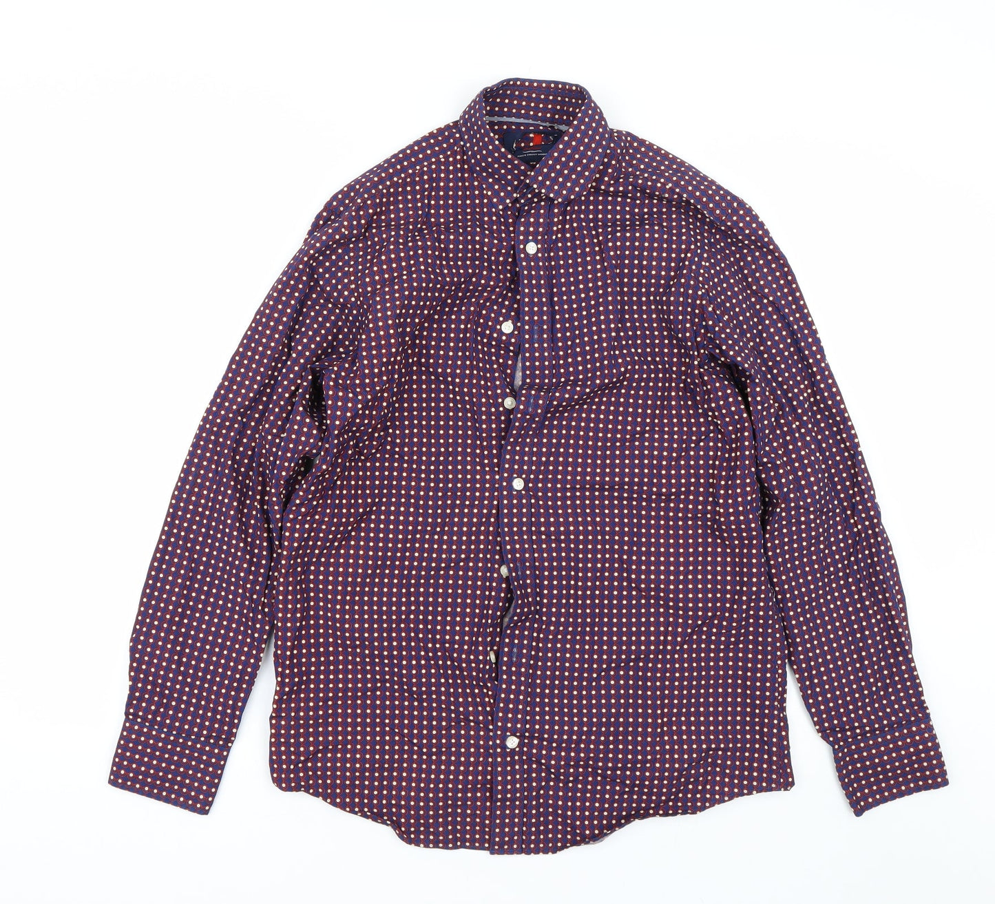 Mens UK Collar Size S Preworn Smart Blue  Dress Shirt
