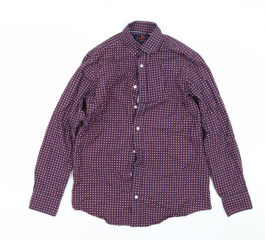 Mens UK Collar Size S Preworn Smart Blue  Dress Shirt