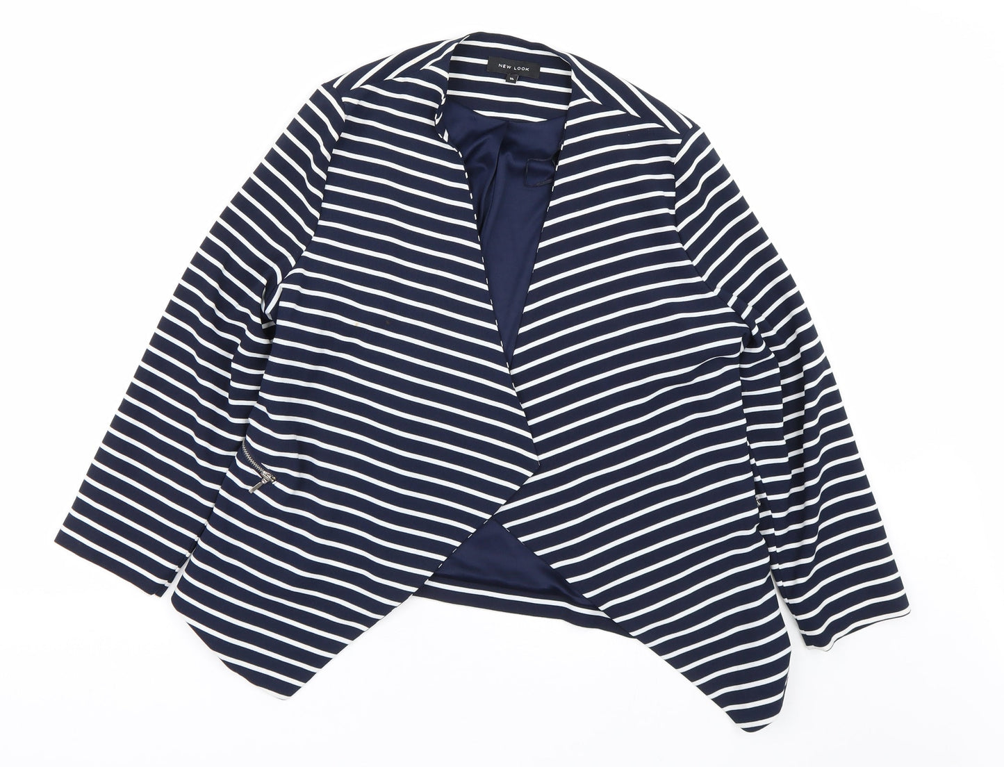 Womens UK Size 14 New Look Blue Cardigan Jumper