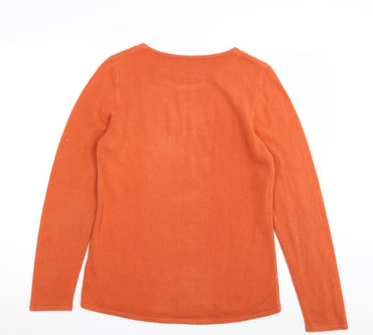 Womens UK Size L ANNA ROSE Orange Pullover Jumper