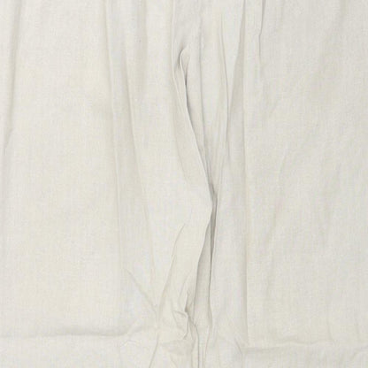 Womens UK Size 14 Marks and Spencer Regular Fit  Beige Trousers