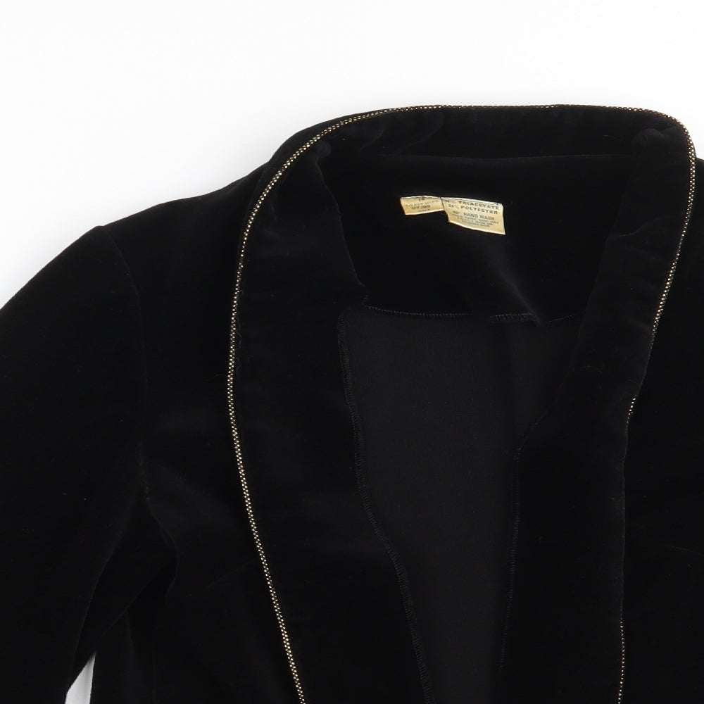 Womens UK Size 14 Preworn Black Cardigan Jumper