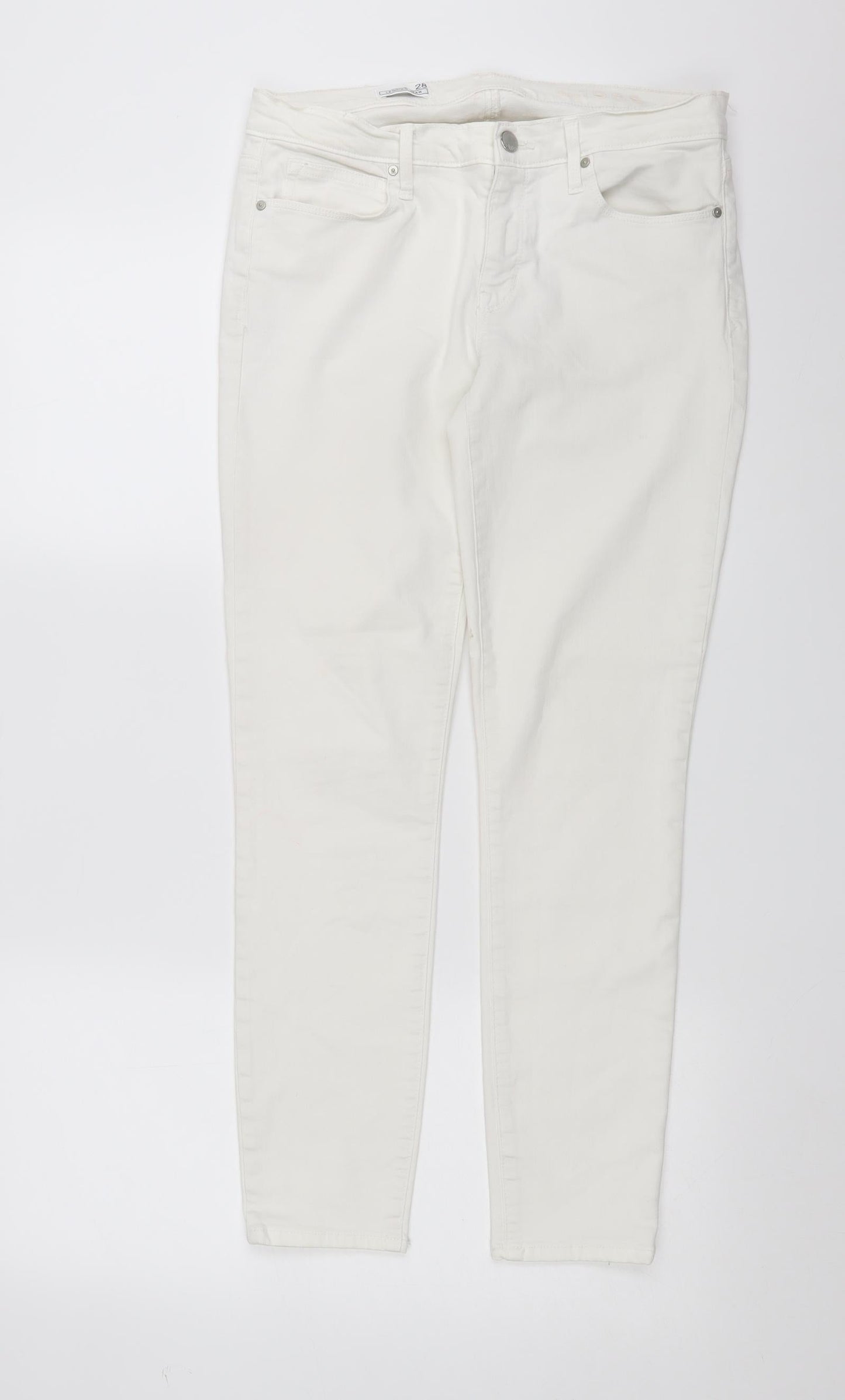 Gap Womens White  Denim Skinny Jeans Size 28 in L27 in