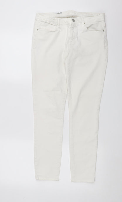 Gap Womens White  Denim Skinny Jeans Size 28 in L27 in