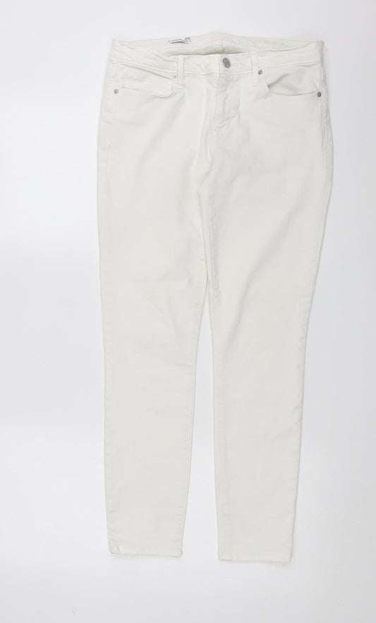 Gap Womens White  Denim Skinny Jeans Size 28 in L27 in