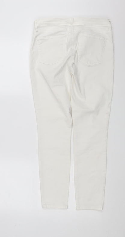 Gap Womens White  Denim Skinny Jeans Size 28 in L27 in