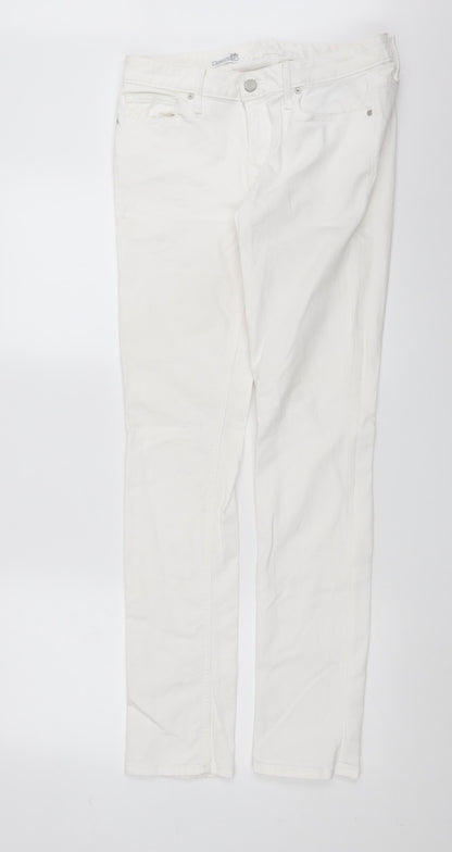 Gap Womens White  Denim Skinny Jeans Size 28 in L33 in