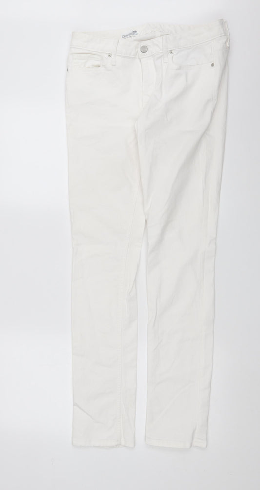 Gap Womens White  Denim Skinny Jeans Size 28 in L33 in