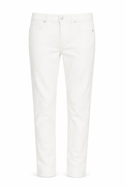 Front view of Gap women’s white denim skinny jeans, size UK 28, in, 33-inch leg