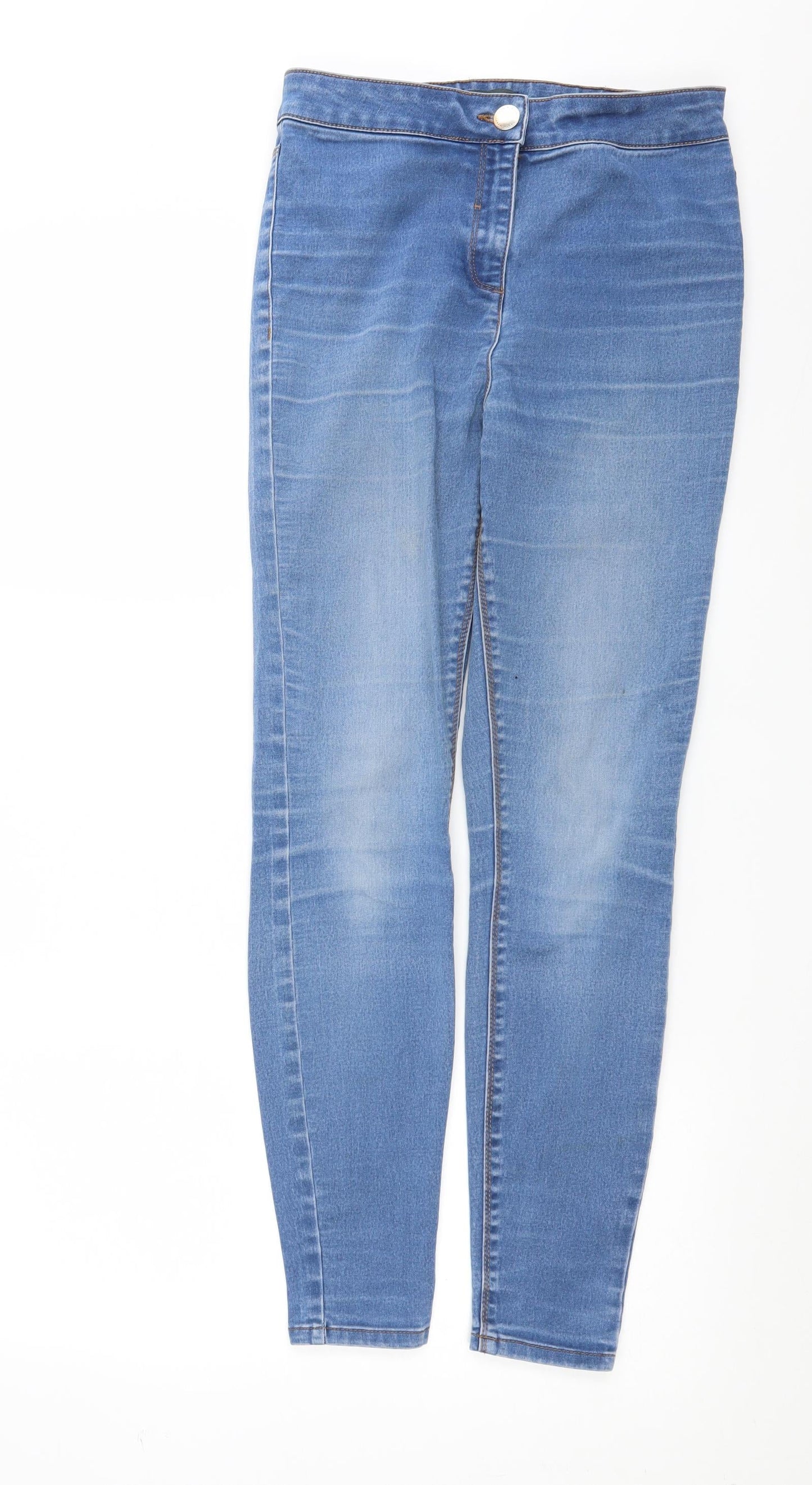 Womens UK Size 10 Papaya Extra-Slim Fit Skinny Blue Jeans
