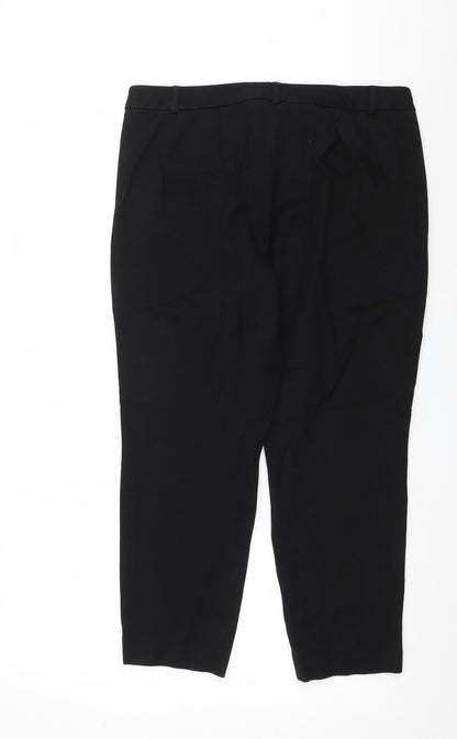 Womens UK Size 14 Marks and Spencer Regular Fit  Black Trousers