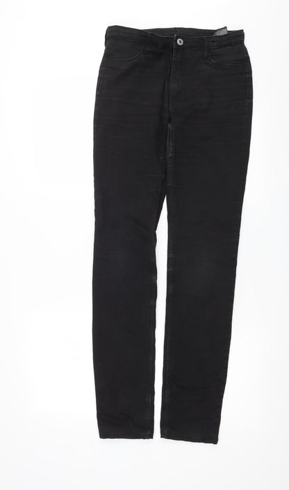 H&M Girls Black  Denim Skinny Jeans Size 14 Years