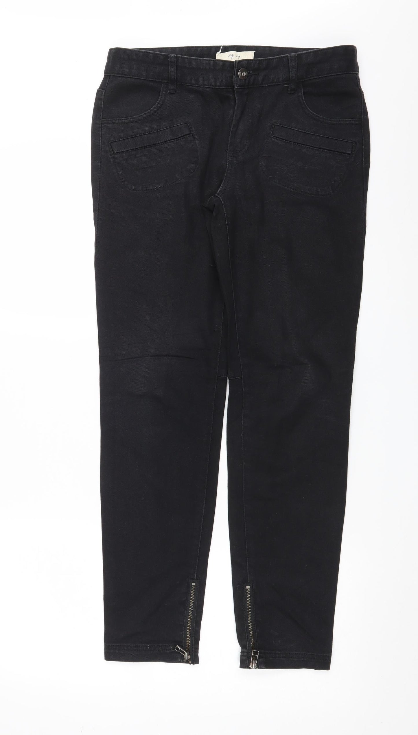 eq:iq Womens Black  Denim Skinny Jeans Size 10 L29 in