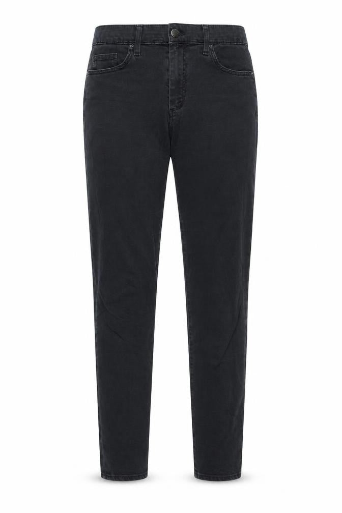 Front view of Topshop women’s black denim skinny jeans, size UK 28, in, 29-inch leg