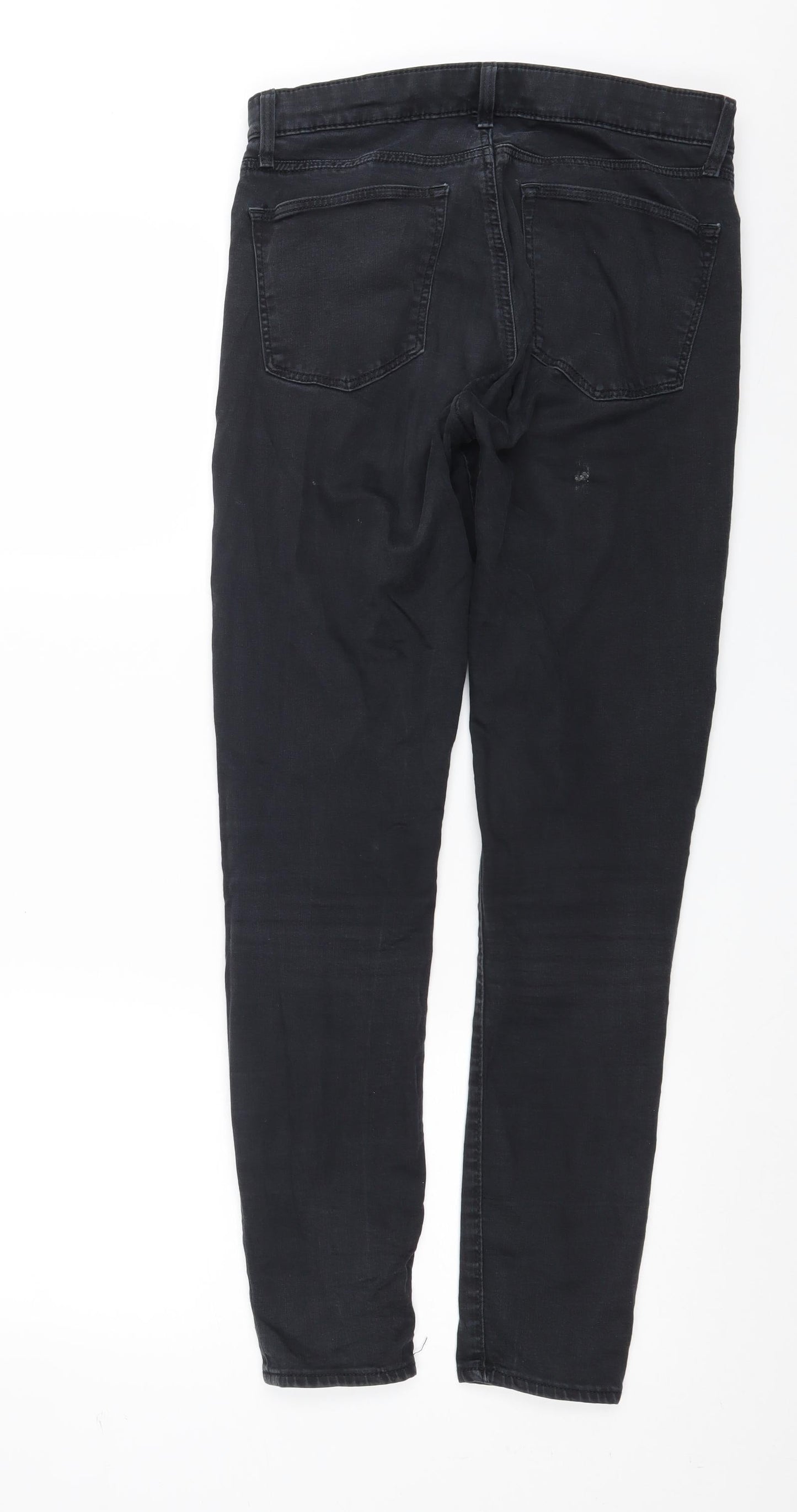 Topshop Womens Black  Denim Skinny Jeans Size 28 in L29 in