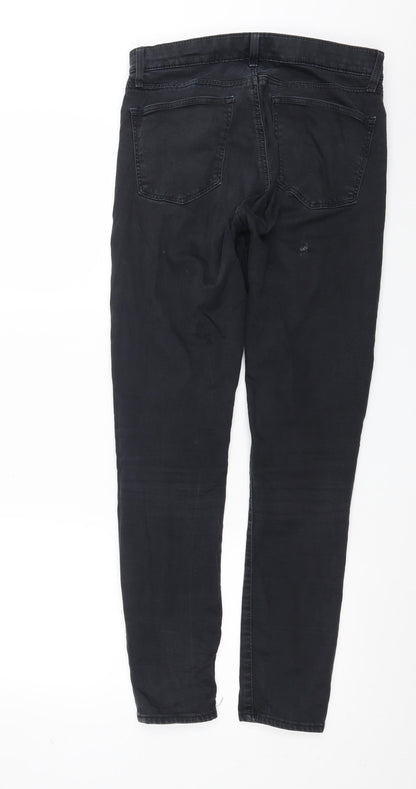 Topshop Womens Black  Denim Skinny Jeans Size 28 in L29 in