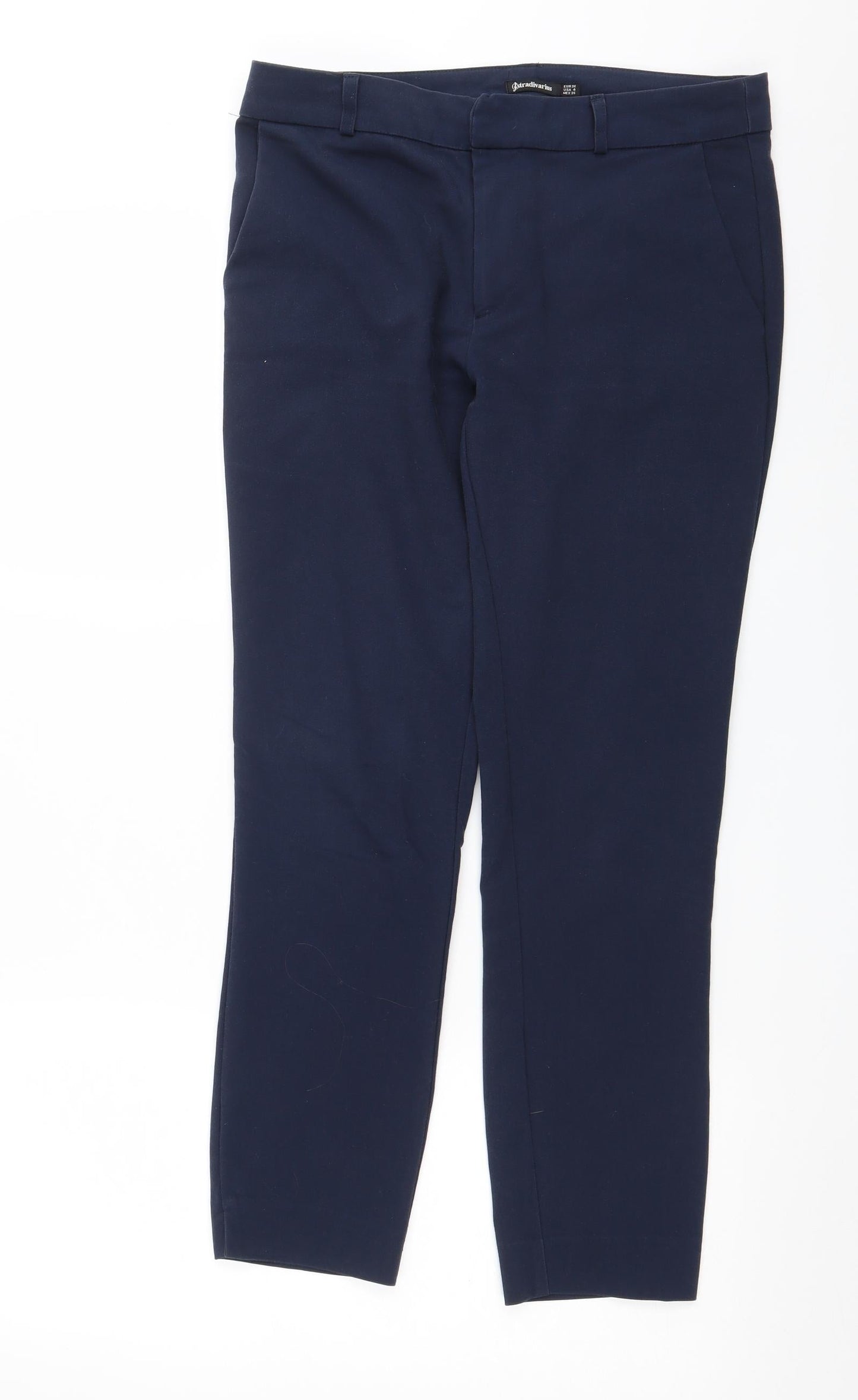 Womens UK Size 8 Stradivarius Slim Fit  Blue Trousers