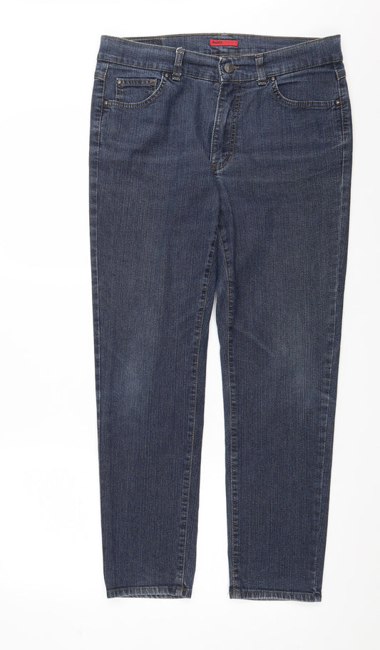 Womens UK Size 32 in Angels Regular Fit Straight Blue Jeans