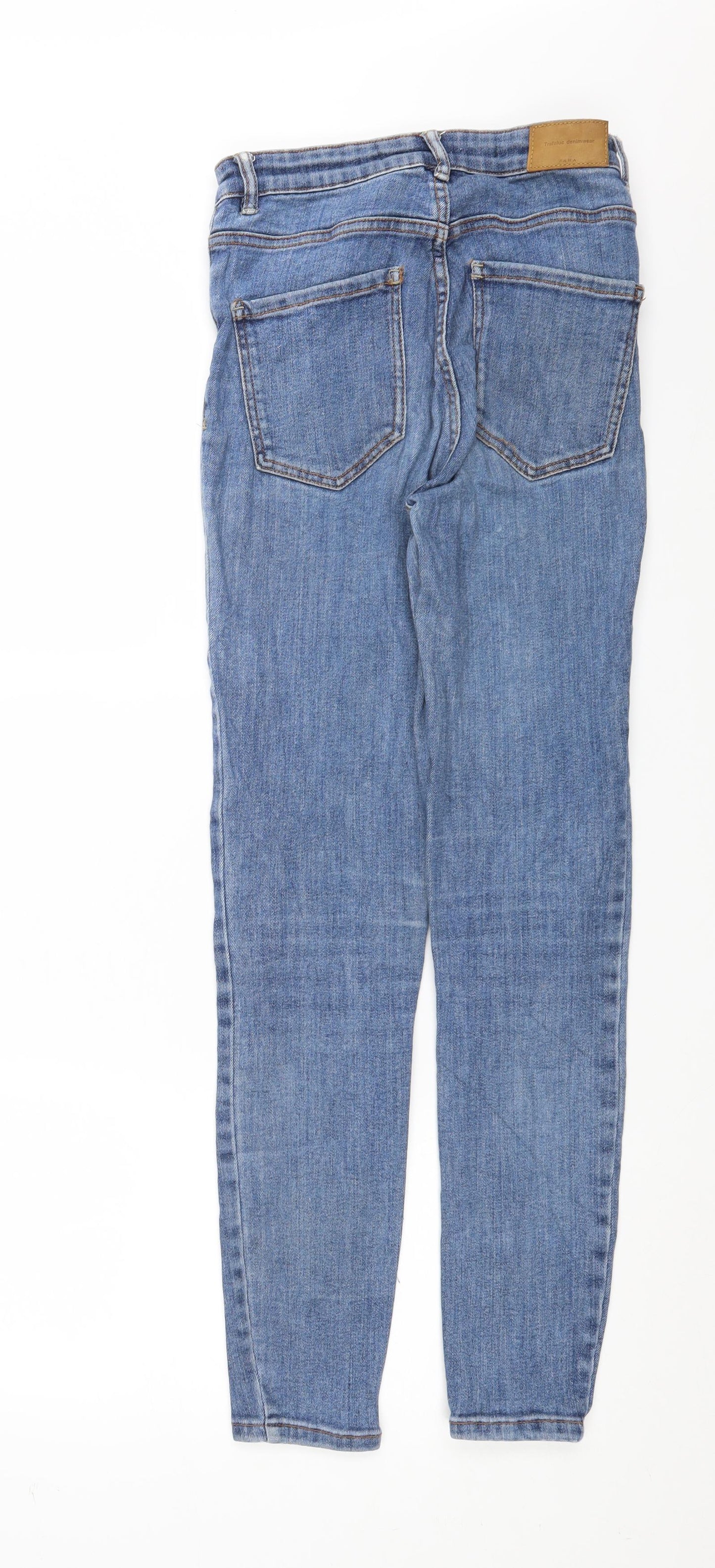 Zara Womens Blue  Denim Skinny Jeans Size 26 in L28 in