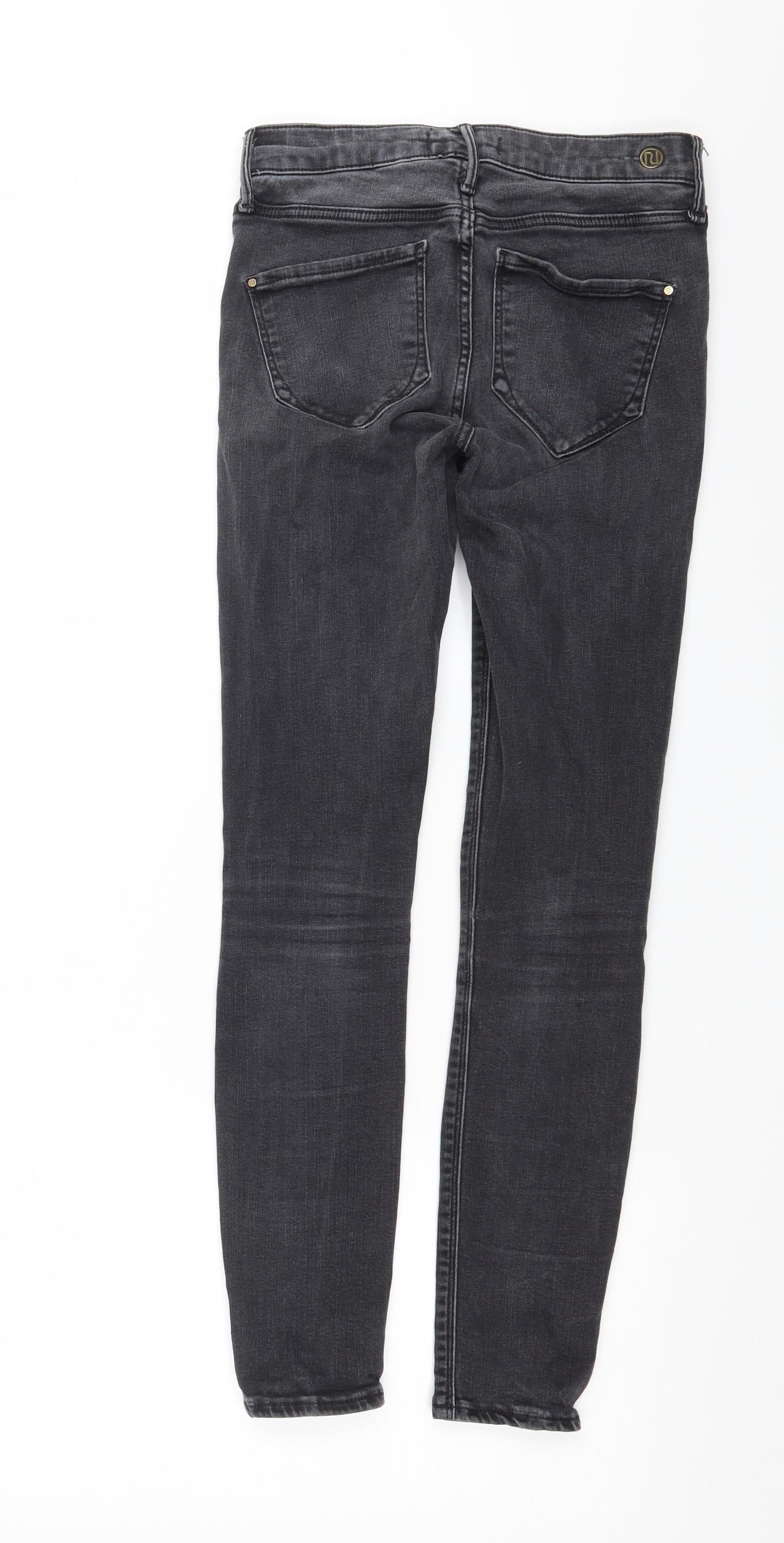 River Island Womens Grey  Denim Skinny Jeans Size 6 L26 in
