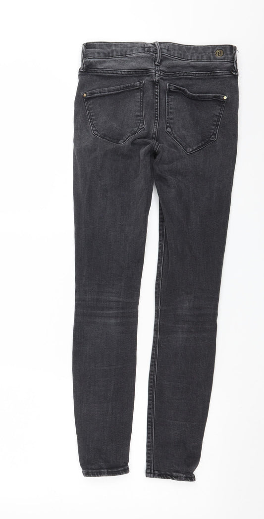 River Island Womens Grey  Denim Skinny Jeans Size 6 L26 in