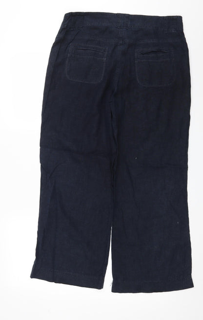 Womens UK Size 32 in Preworn Regular Fit  Blue Trousers