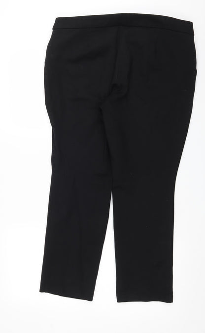 Womens UK Size 16 Marks and Spencer Slim Fit  Black Trousers