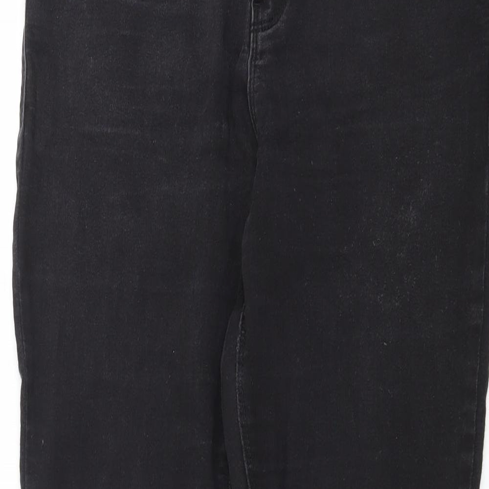 Dorothy Perkins Womens Black  Denim Skinny Jeans Size 14 L28 in