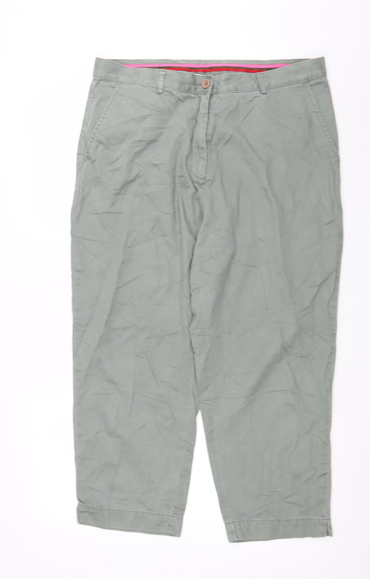 Womens UK Size 16 Dorothy Perkins Regular Fit  Green Trousers