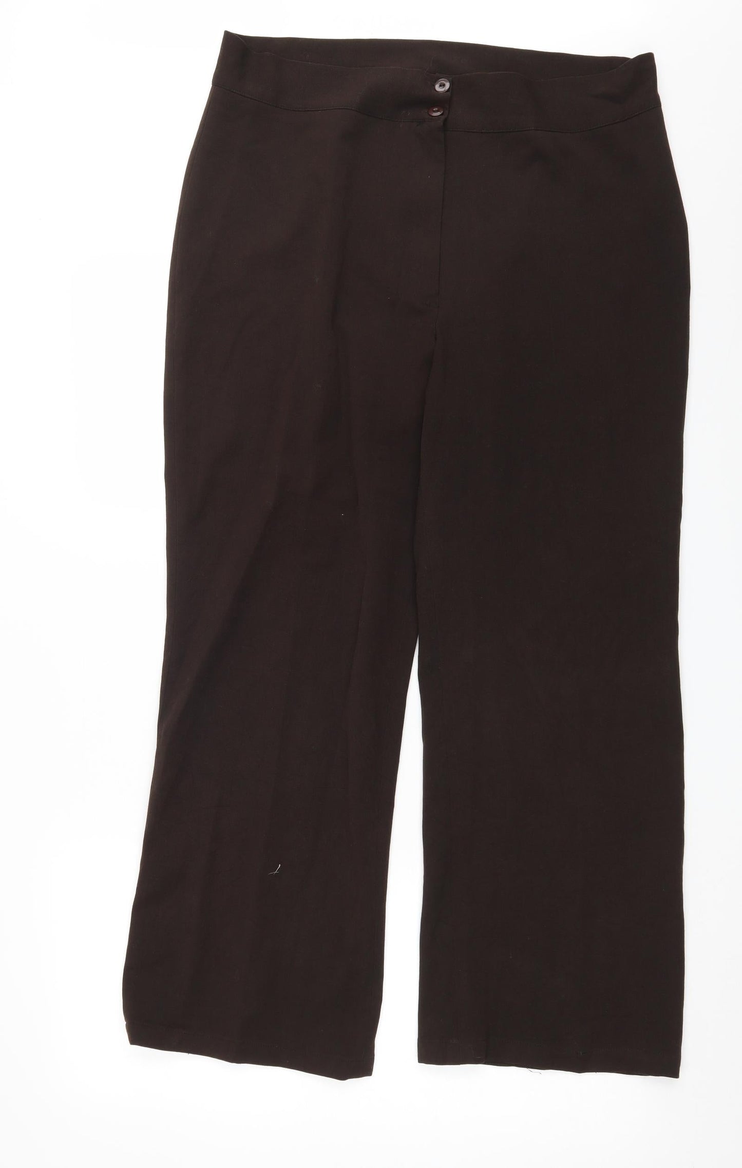 Womens UK Size 34 in Preworn Regular Fit  Brown Trousers