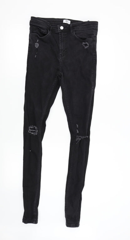 ASG Mens Black  Denim Skinny Jeans Size 30 L32 in