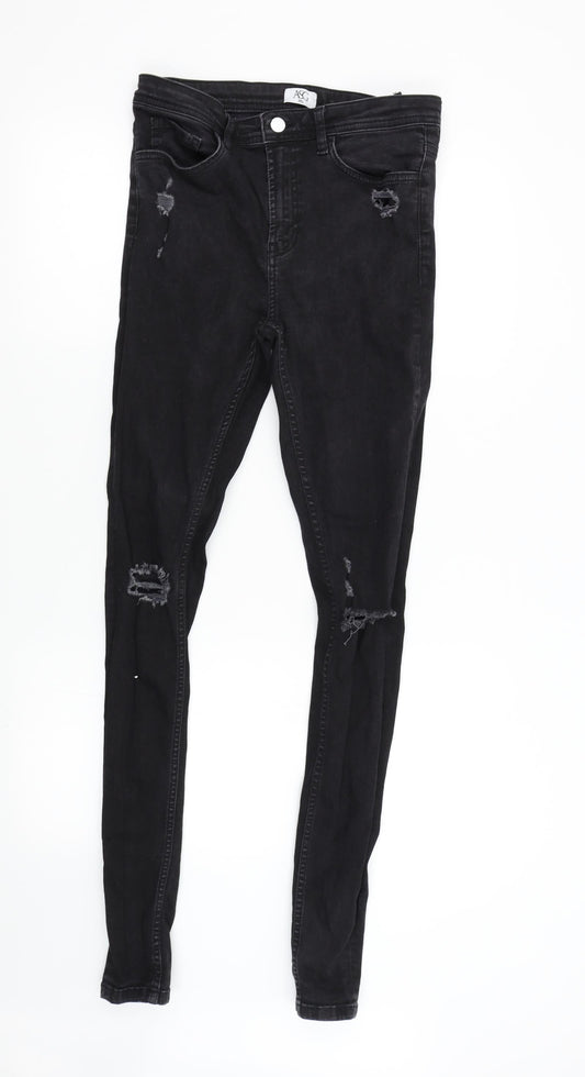 ASG Mens Black  Denim Skinny Jeans Size 30 L32 in