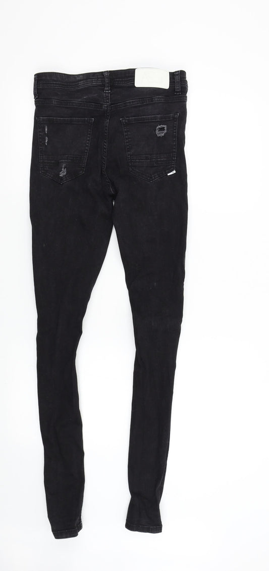 ASG Mens Black  Denim Skinny Jeans Size 30 L32 in