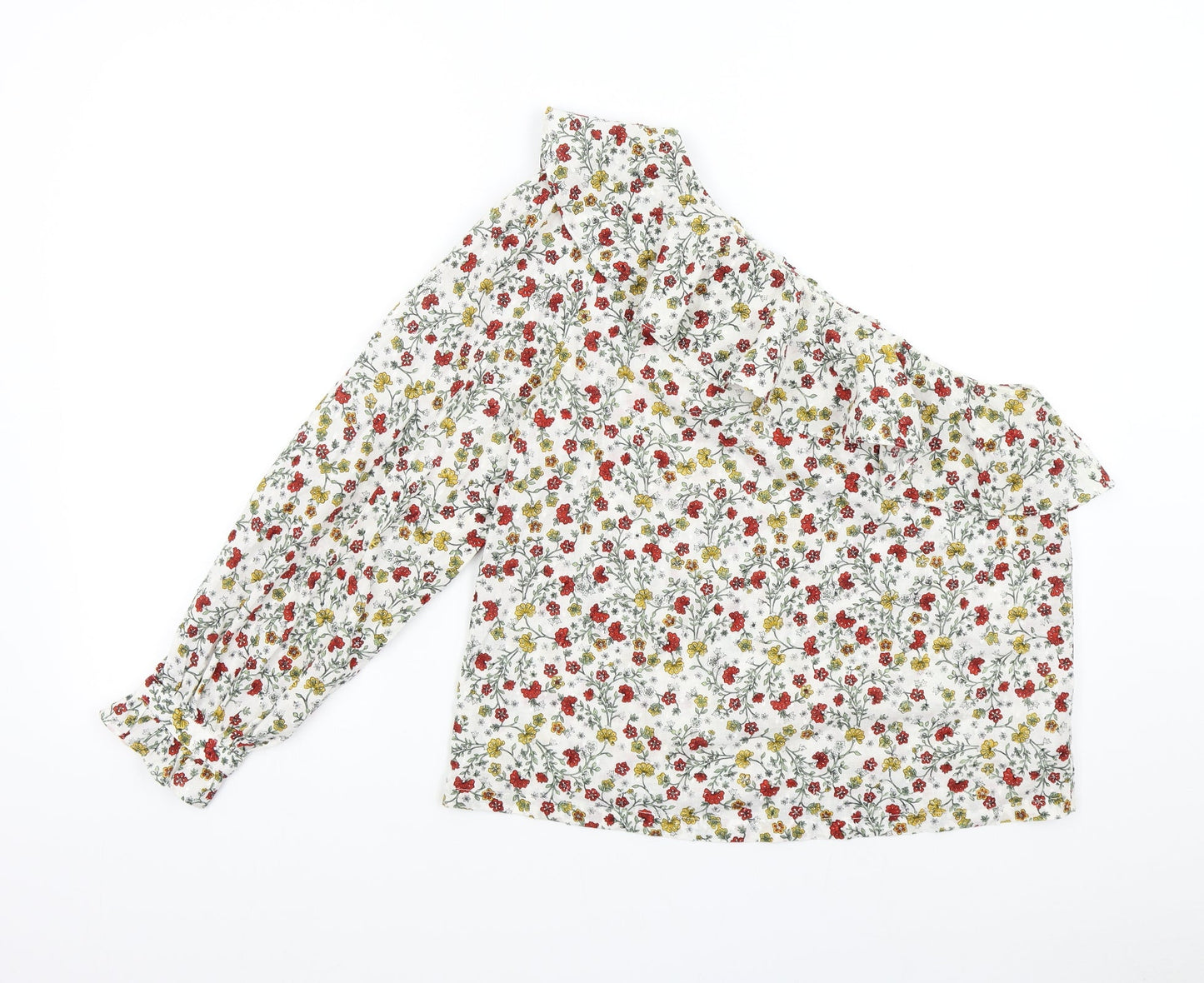 Womens UK Size 12 New Look Multicoloured Basic Blouse
