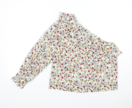 Womens UK Size 12 New Look Multicoloured Basic Blouse