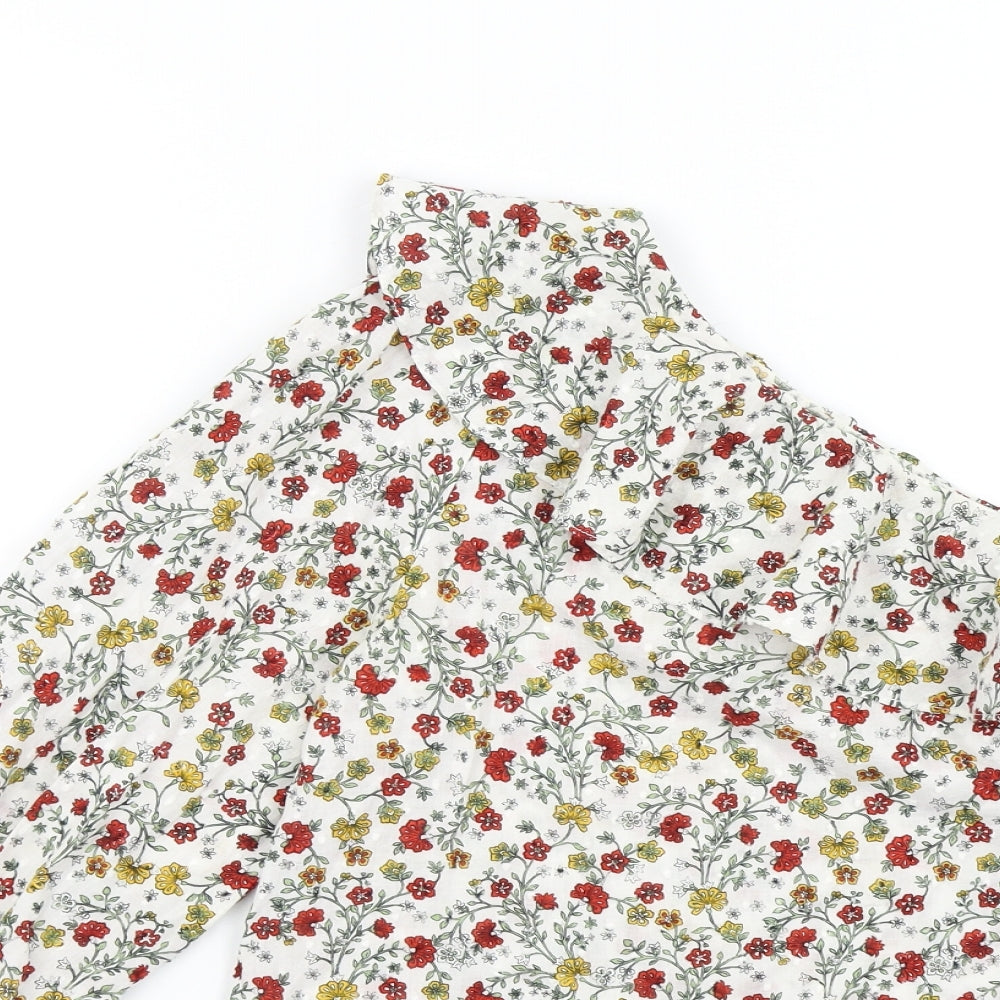 Womens UK Size 12 New Look Multicoloured Basic Blouse