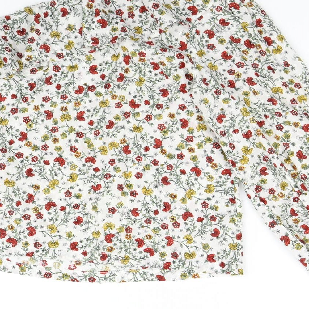 Womens UK Size 12 New Look Multicoloured Basic Blouse