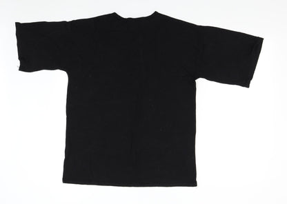 Womens UK Size 8 Missguided Black Basic T-Shirt
