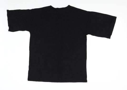 Womens UK Size 8 Missguided Black Basic T-Shirt