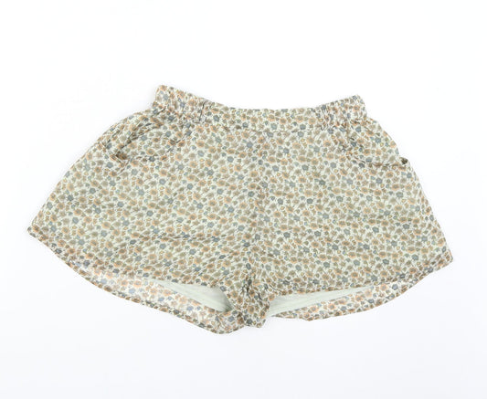 H&M Womens Multicoloured Floral  Hot Pants Shorts Size 10