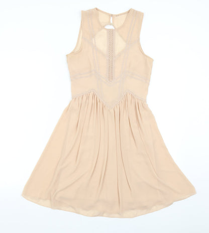 H&M Womens Pink   Fit & Flare  Size S