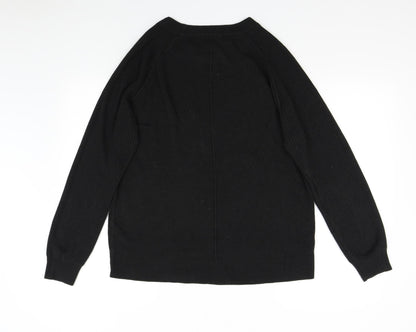 NEXT Mens Black  Knit Pullover Jumper Size M