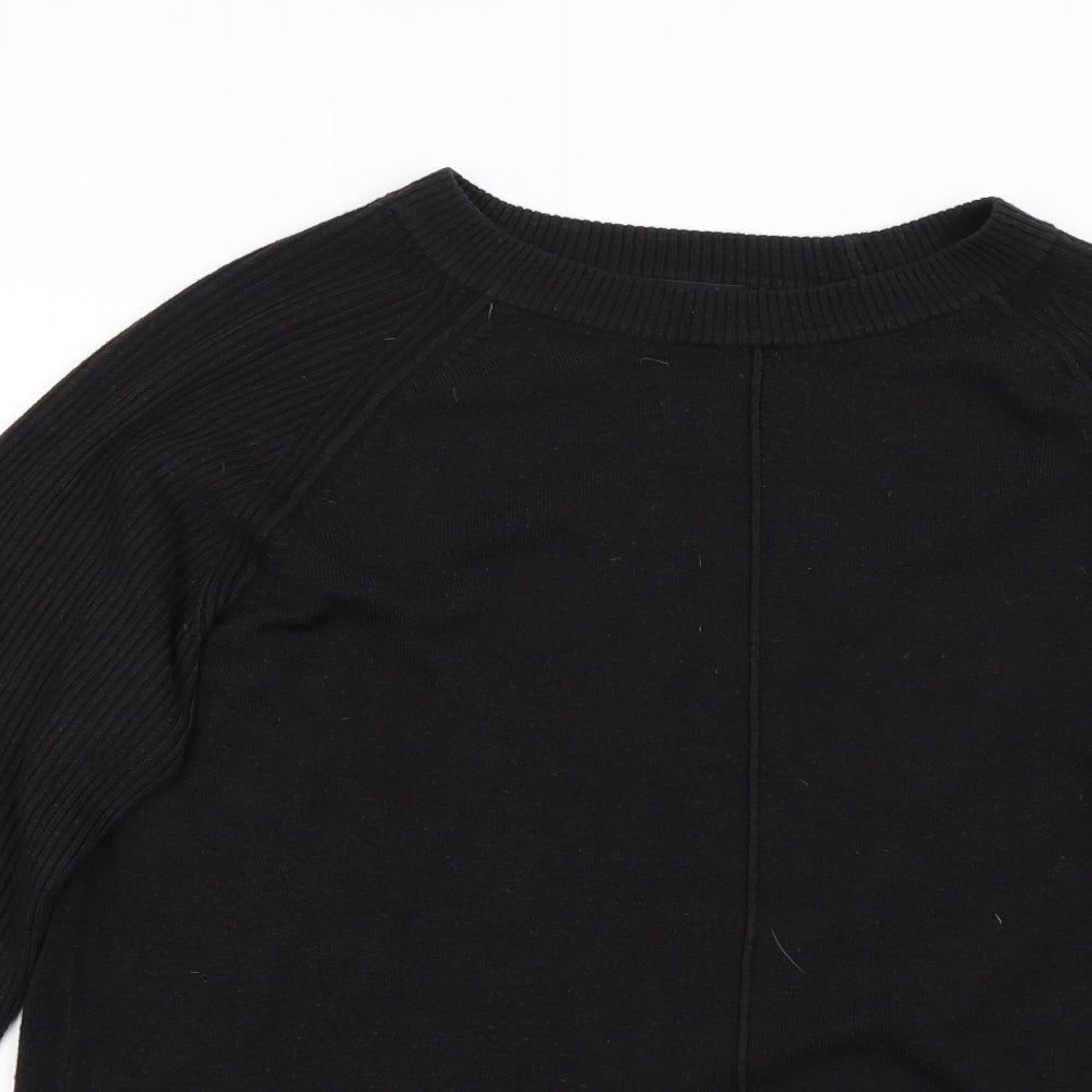 NEXT Mens Black  Knit Pullover Jumper Size M